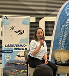 Mari Lehtonen paneelikeskustelussa. Kuva: Pasi Pirttikoski