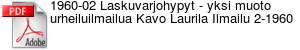 1960-02 Laskuvarjohypyt - yksi muoto urheiluilmailua Kavo Laurila Ilmailu 2-1960