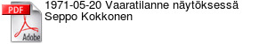 1971-05-20 Vaaratilanne nytksess Seppo Kokkonen