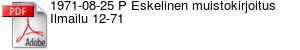 1971-08-25 P Eskelinen muistokirjoitus Ilmailu 12-71