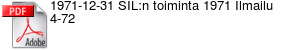 1971-12-31 SIL:n toiminta 1971 Ilmailu 4-72
