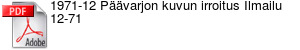 1971-12 Pvarjon kuvun irroitus Ilmailu 12-71