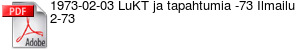1973-02-03 LuKT ja tapahtumia -73 Ilmailu 2-73