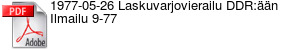 1977-05-26 Laskuvarjovierailu DDR:n Ilmailu 9-77