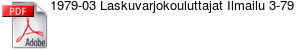 1979-03 Laskuvarjokouluttajat Ilmailu 3-79