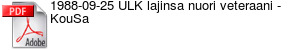 1988-09-25 ULK lajinsa nuori veteraani - KouSa