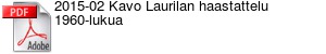2015-02 Kavo Laurilan haastattelu 1960-lukua 