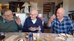 Sorsat Intolla 19.11.2024. Seppo Laitakari (vas.), Heikki Sidensnre ja Into Taskinen. <br>Kuva: Eero Kausalainen.