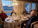 Sorsat Intolla 19.11.2024. Paavo Seiro (vas.), Eero Kausalainen, Harri Toivonen, Heikki Sidensnre ja Rolf Leiman. <br>Kuva: Hannu Sailavuo.