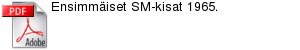 Ensimmiset SM-kisat 1965.