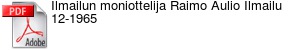 Ilmailun moniottelija Raimo Aulio Ilmailu 12-1965