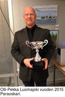 Olli-Pekka Luomajoki vuoden 2015 Paraoskari.