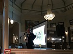 Perustajajsen Timo Nieminen piti juhlapuheen.<br>