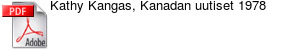 Kathy Kangas, Kanadan uutiset 1978