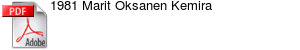 1981 Marit Oksanen Kemira